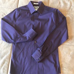 Express Men's Button Down Long Sleeve Dress Shirt